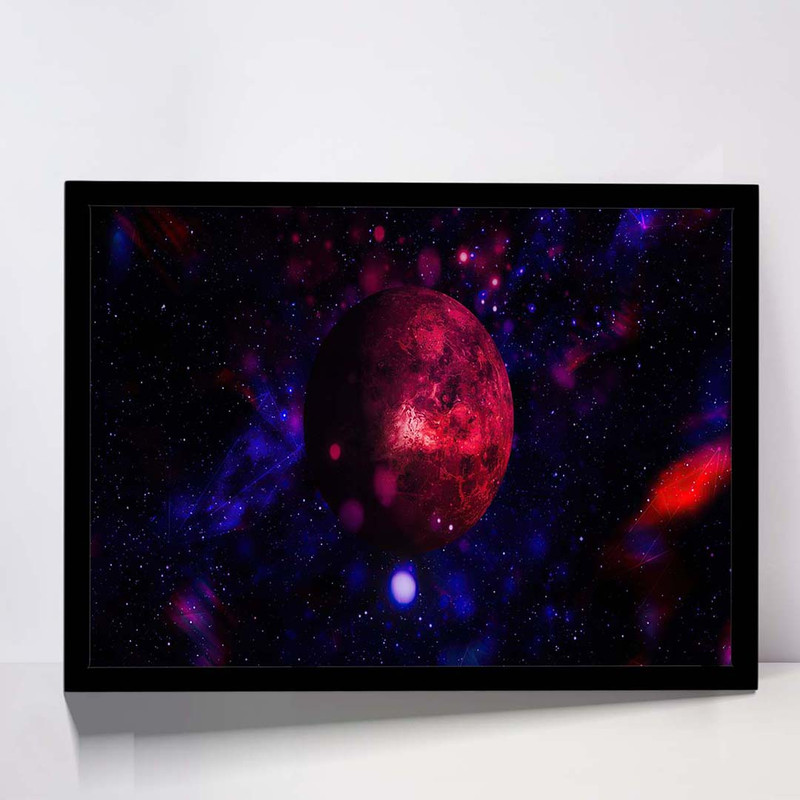 تابلو مدل red skull flowers کد F-15018