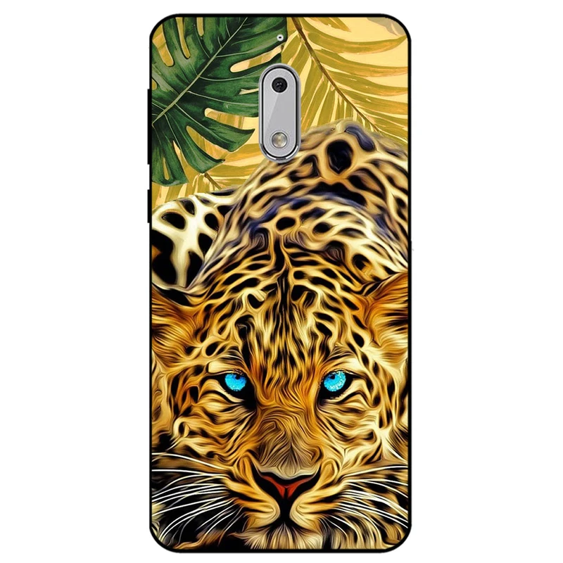 کاور مگافون طرح پلنگ مدل 7455 مناسب برای گوشی موبایل نوکیا 6     