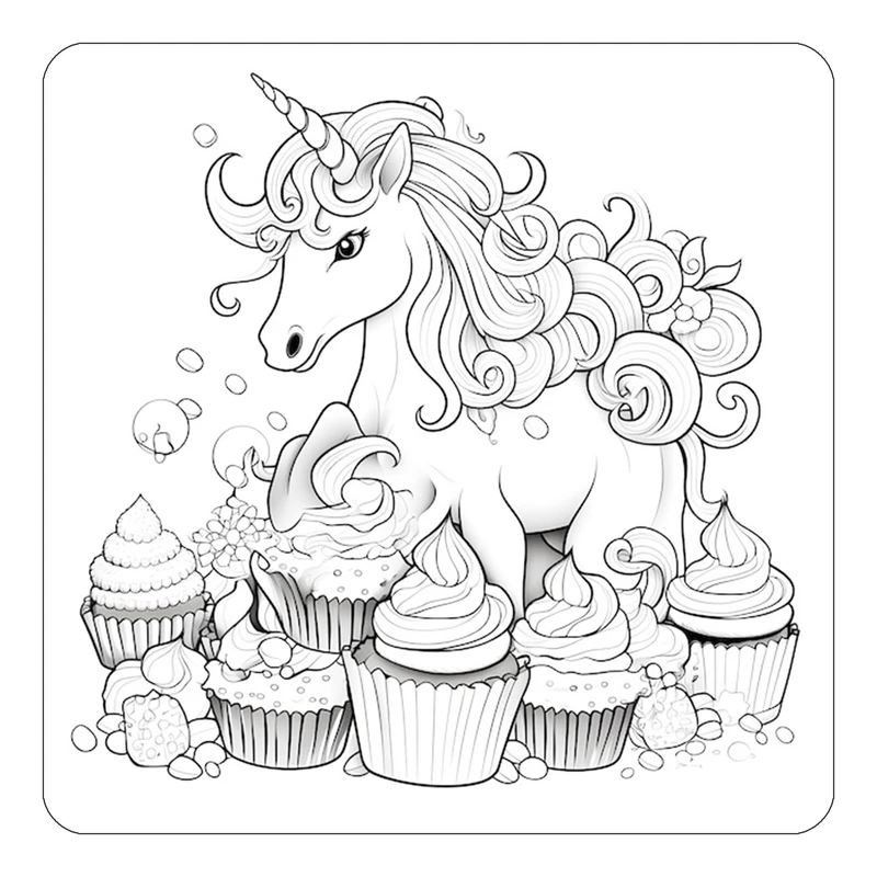 مگنت کاکتی طرح اسب تک شاخ و یونیکورن مدل mp32064