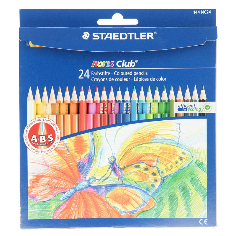 مداد رنگی 24 رنگ استدلر مدل Noris Club