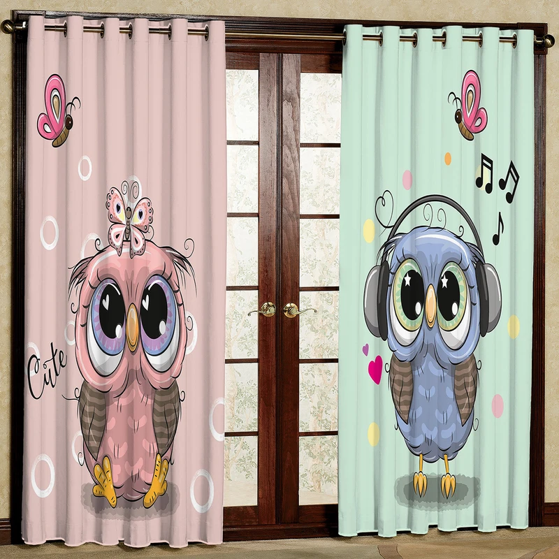 پرده مدل جغد مخمل پانچی کد 1374a سایز 200x140 سانتی متر