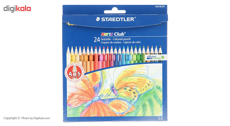 مداد رنگی 24 رنگ استدلر مدل Noris Club