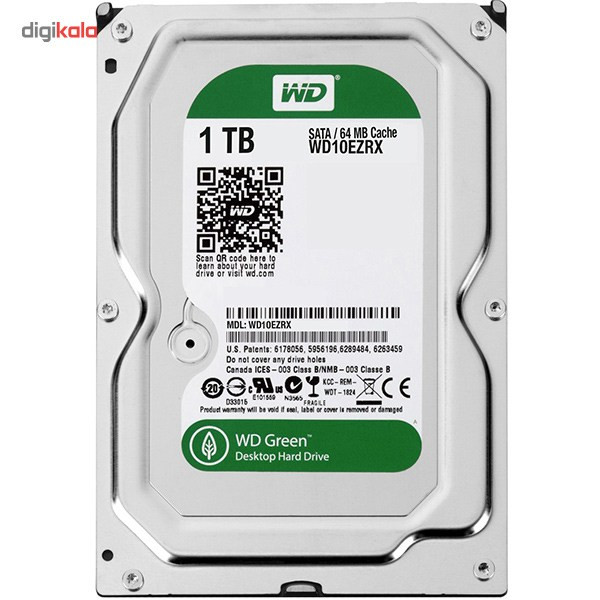 هارددیسک اینترنال وسترن دیجیتال سری سبز مدل WD10EZRX ظرفیت 1 ترابایت 1