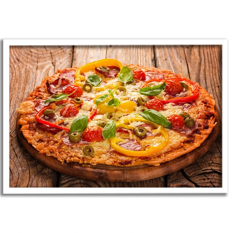 تابلو نوری بکلیت طرح پیتزا و فست فود مدل لایت باکس کد W-S87