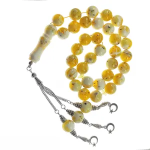 تسبیح سلین کالا مدل کهربا کد 9-3