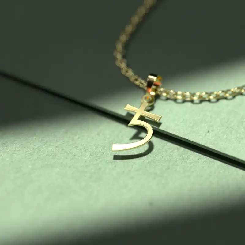 گردنبند طلا 18 عیار زنانه مدوپد مدل هندسی کد N2-1-1226