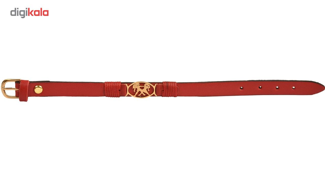 دستبند زنانه کهن چرم طرح تولد خرداد مدل BR44-2 -  - 7