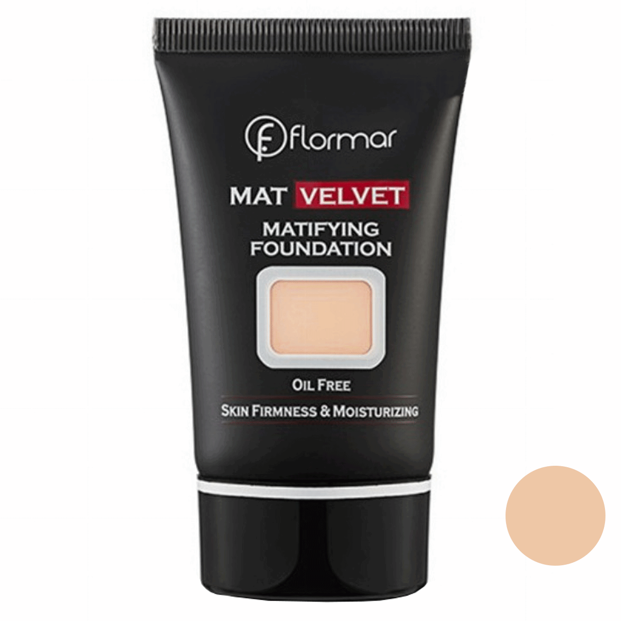 کرم پودر مات تیوپی فلورمار مدل ولوت شماره 203