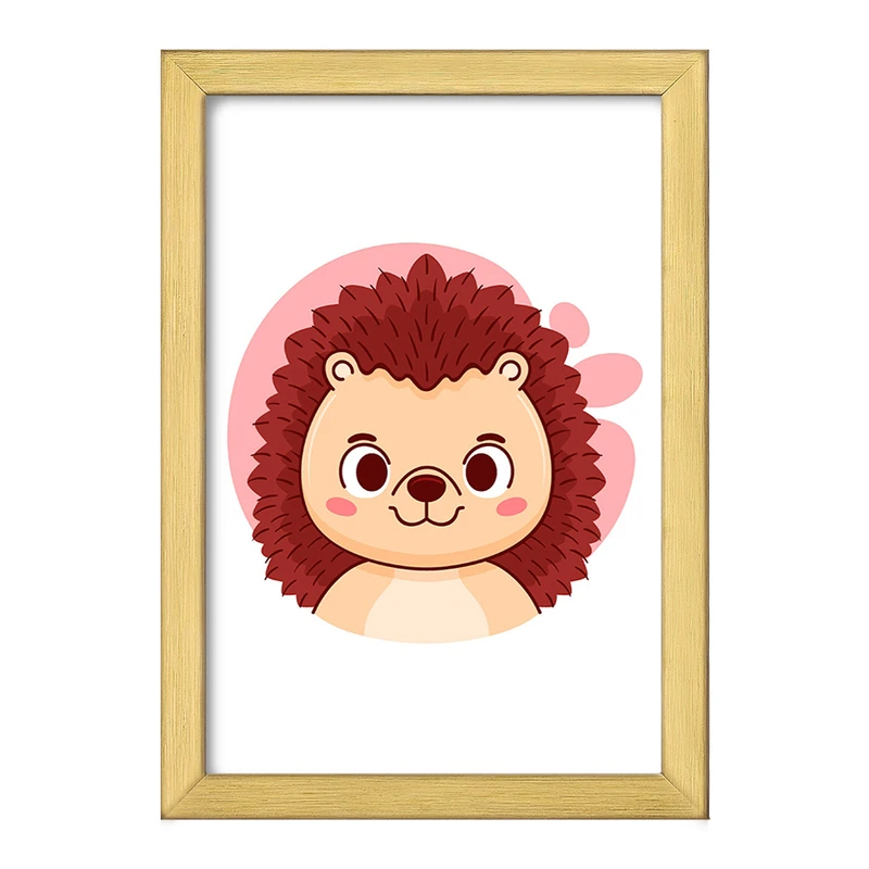 تابلو خندالو طرح جوجه تیغی حیوانات بامزه کد 37158