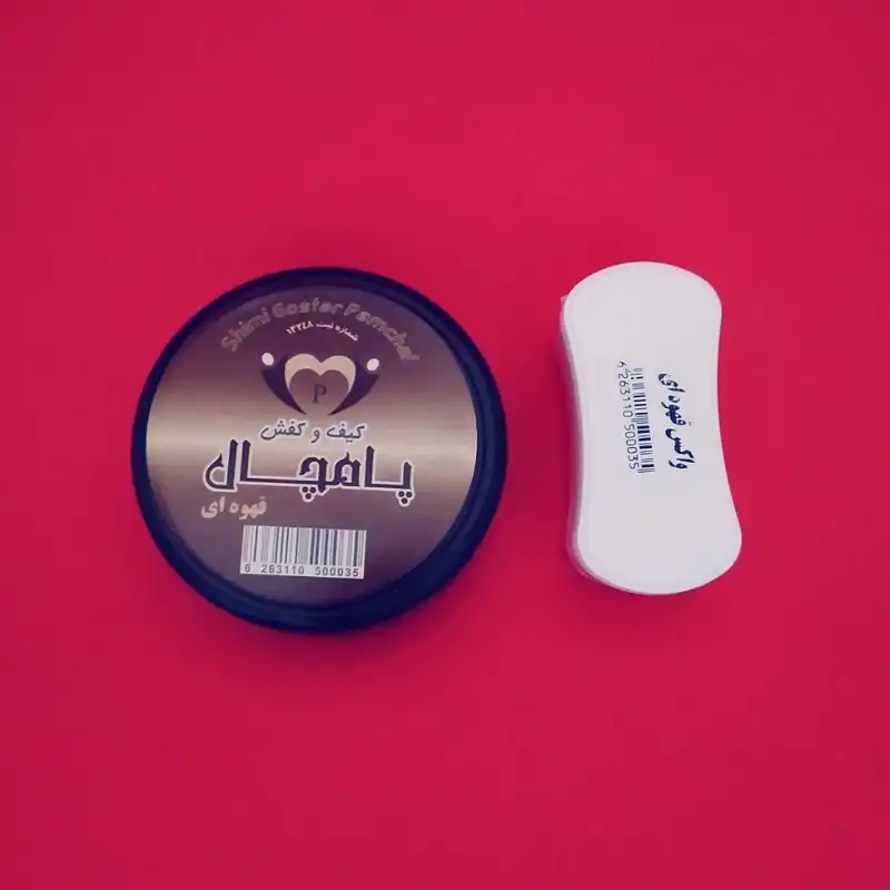 واکس کفش پامچال مدل 2PAM-GH به همراه ابر تمیز کننده