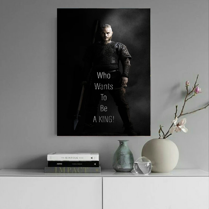 تابلو بوم طرح وایکینگ مدل رگنار لاثبروک کد AR2330