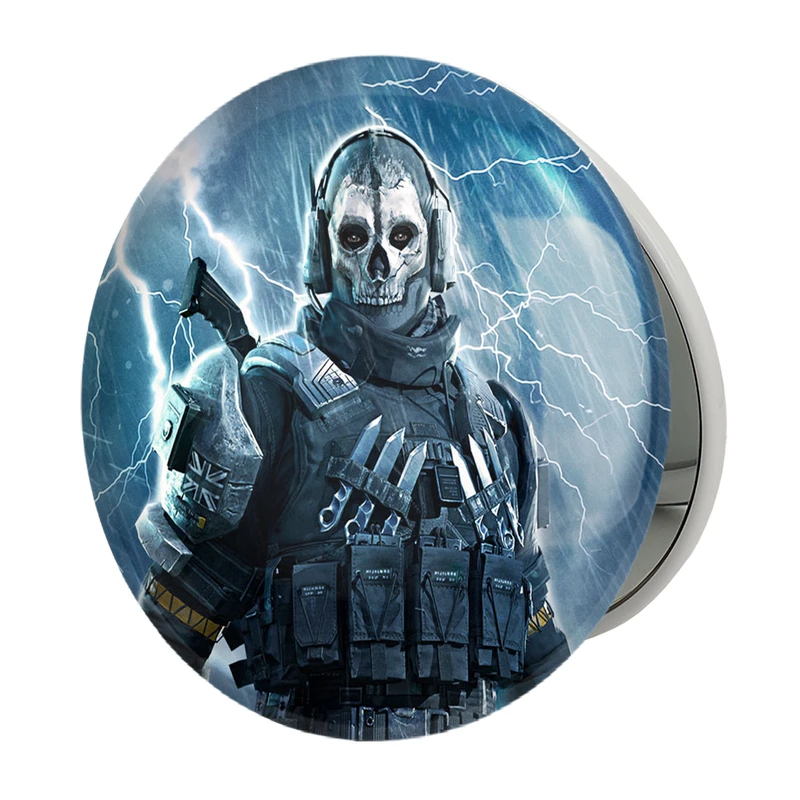 آینه جیبی خندالو طرح بازی کال آف دیوتی مدرن وارفر وارزون گوست مدل تاشو کد 26118 