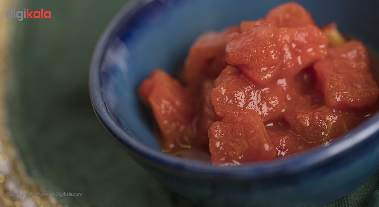 کنسرو گوجه فرنگی خرد شده روژین تاک مقدار 380 گرم