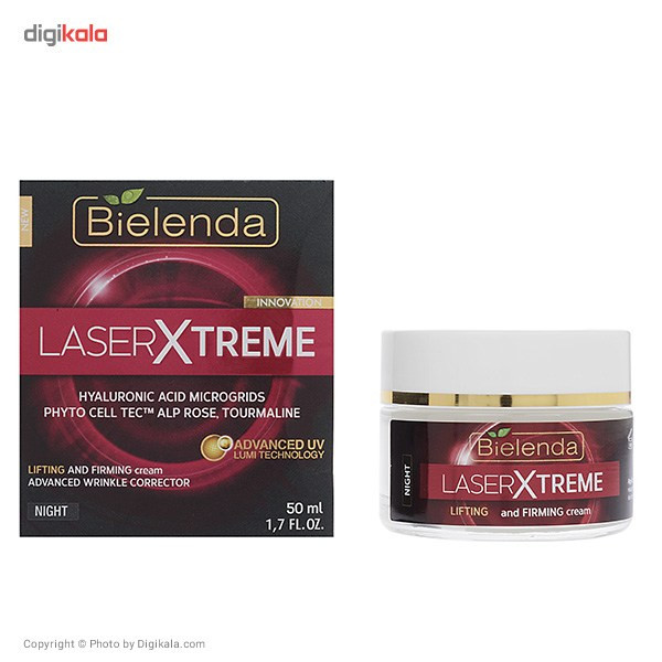 کرم لیفتینگ و مرطوب کننده شب بی یلندا مدل Laser Xtreme حجم 50 میلی لیتر