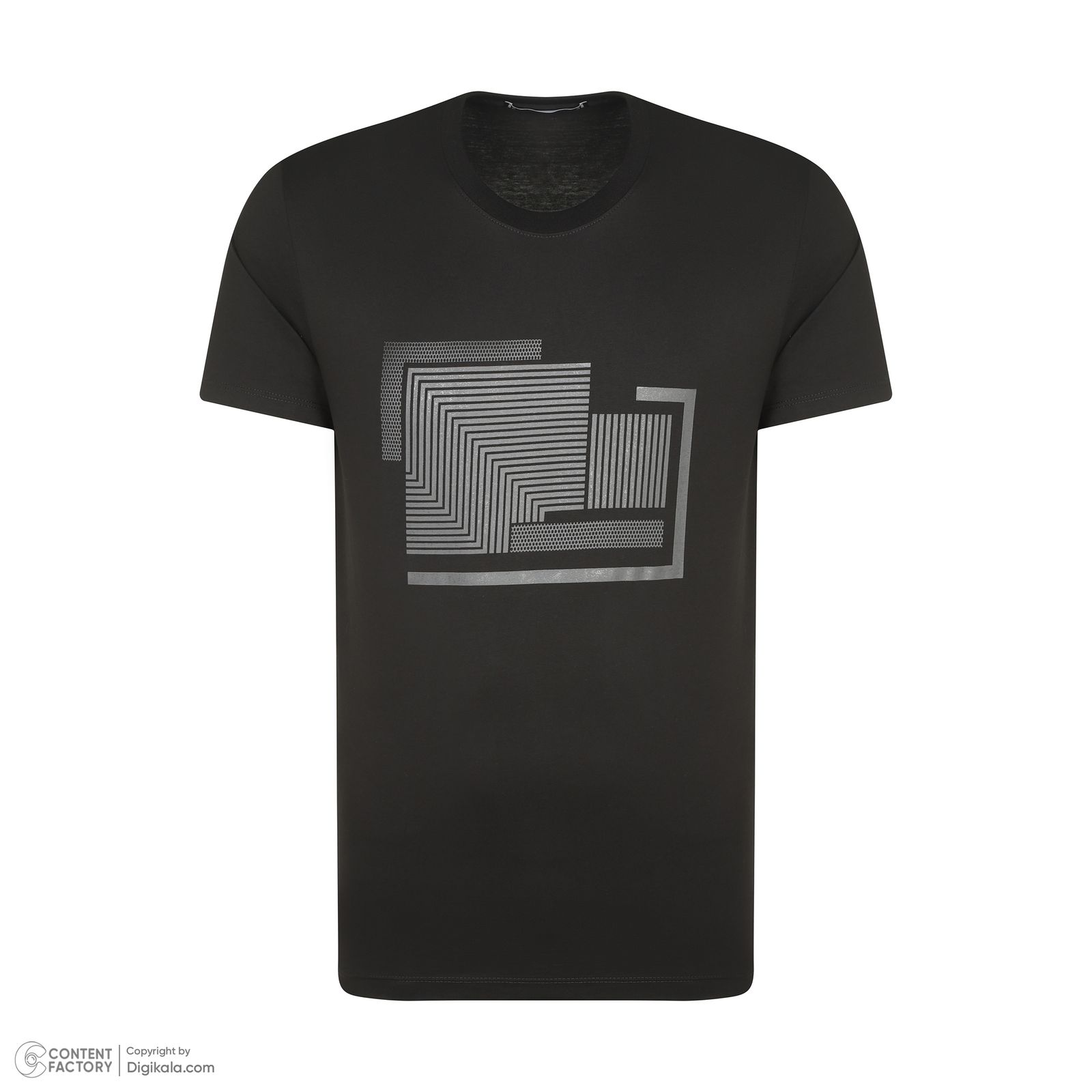 تی شرت آستین کوتاه مردانه باینت مدل 801-1 رنگ مشکی -  - 3