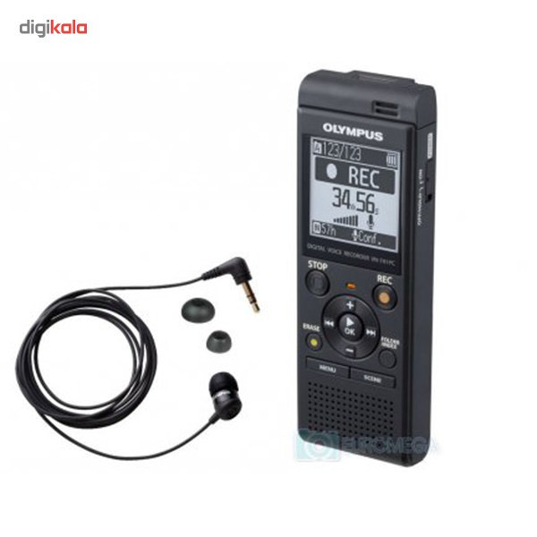 ضبط کننده دیجیتالی صدا الیمپوس مدل VN-741 PC به همراه ایرفون ضبط کننده صدا TP-8