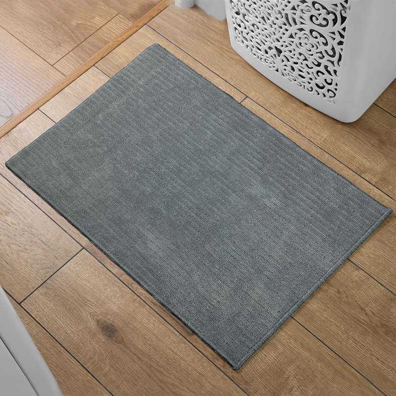 پادری شاران هوم مدل اسفنج دار طرح مخمل راه راه فانتزی سایز 50×80 سانتی متر