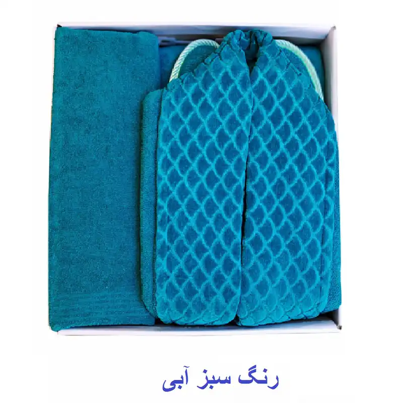سرویس حوله پالتویی 4 تکه الماس مدل پانیما کد PS-12 سایز 125 سانتی متر