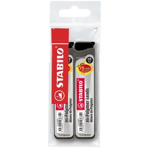 نوک مداد نوکی 0.5 میلی متری استابیلو مدل Hi-Polymer بسته 2 عددی