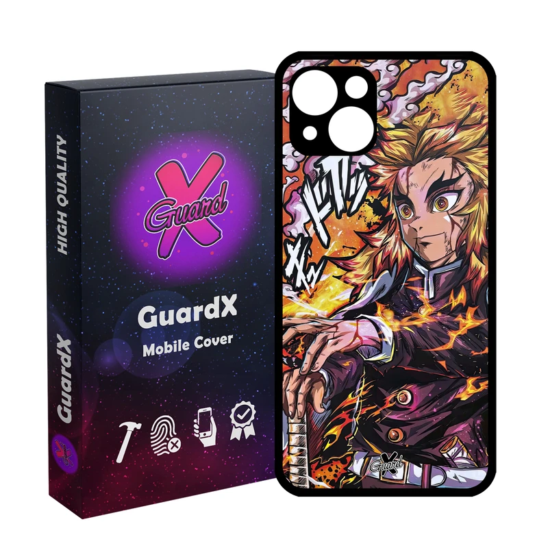 کاور گارد ایکس طرح شیطان کش انیمه مدل Glass10587 مناسب برای گوشی موبایل اپل iPhone 13