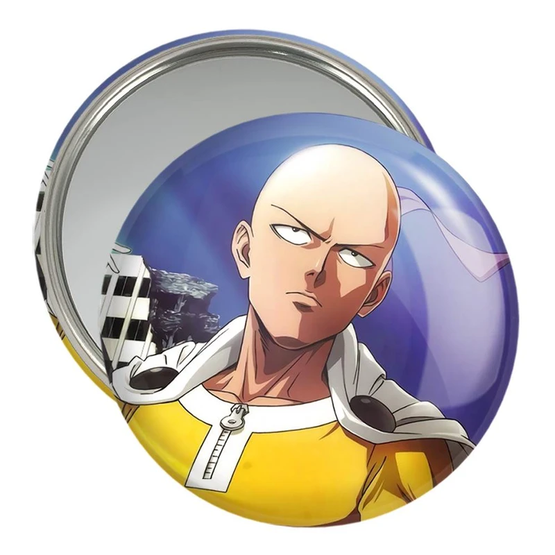 آینه جیبی خندالو مدل سایتاما انیمه مرد تک مشتی One Punch Man  کد 11401