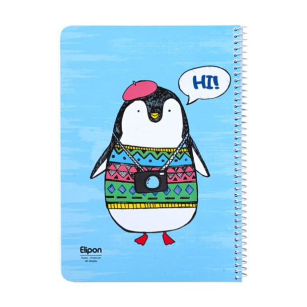 دفتر مشق 40 برگ الیپون کد 2141233
