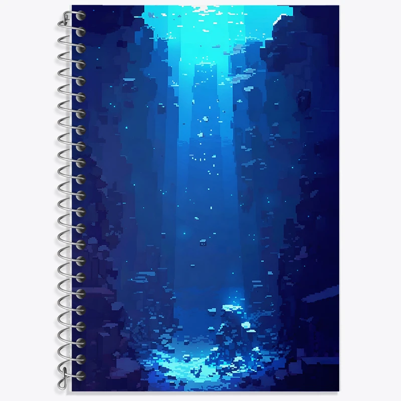 دفتر زبان 50 برگ خندالو مدل سه خط طرح ماینکرافت (Minecraft) کد F5900