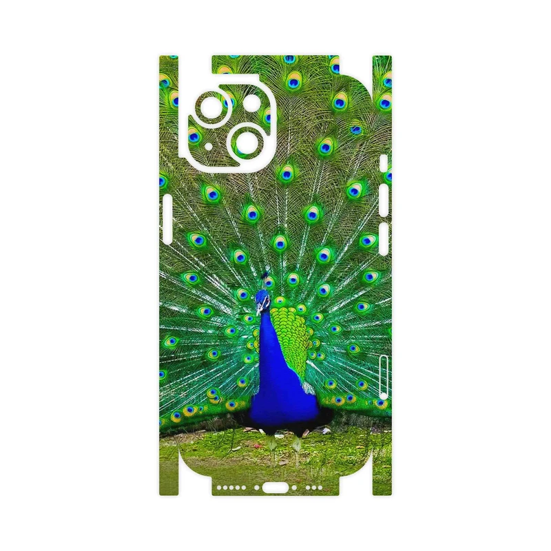 برچسب پوششی ماهوت مدل Peacock-FullSkin مناسب برای گوشی موبایل اپل iPhone 15
