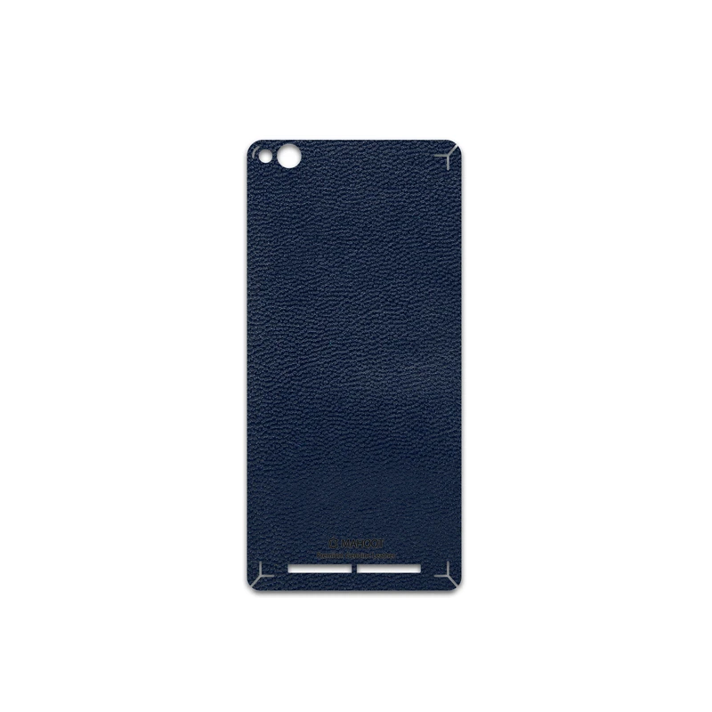 برچسب پوششی ماهوت مدل Deep-Blue-Leather مناسب برای گوشی موبایل شیائومی Redmi 3