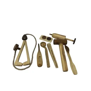 اسباب بازی چوبی مدل تجهیزات پزشکی مجموعه 8عددی