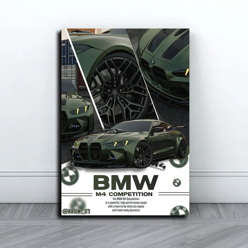 تابلو شاسی بکلیت طرح ماشین BMW M4 مدل SH-S10747 