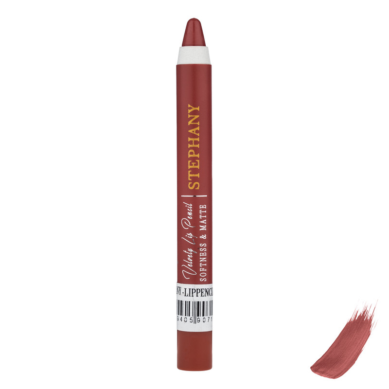 رژ لب مدادی استفانی مدل velvety شماره 203