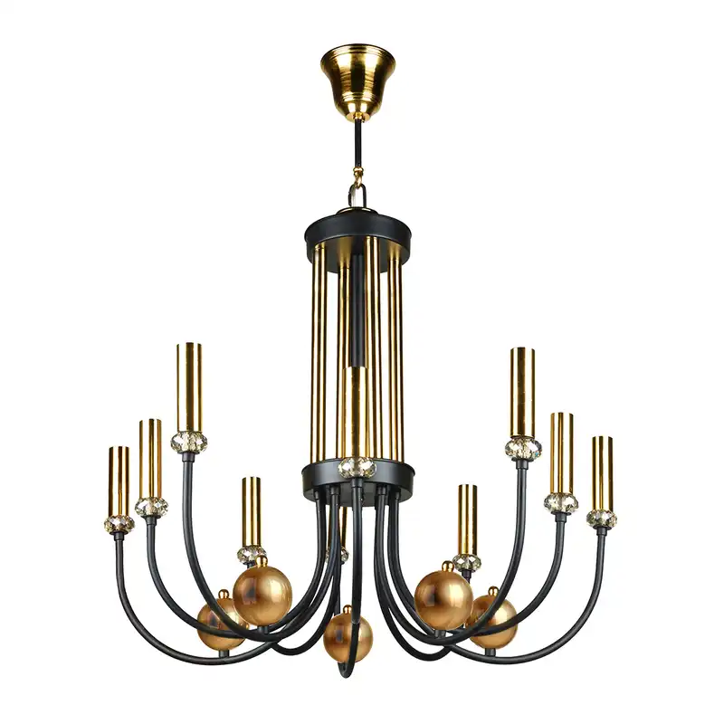 لوستر ده شعله چشمه نور کد 1705/10BK