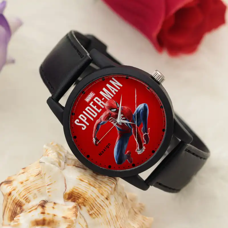 ساعت مچی عقربه ای ناکسیگو مدل مرد عنکبوتی کد LF14333