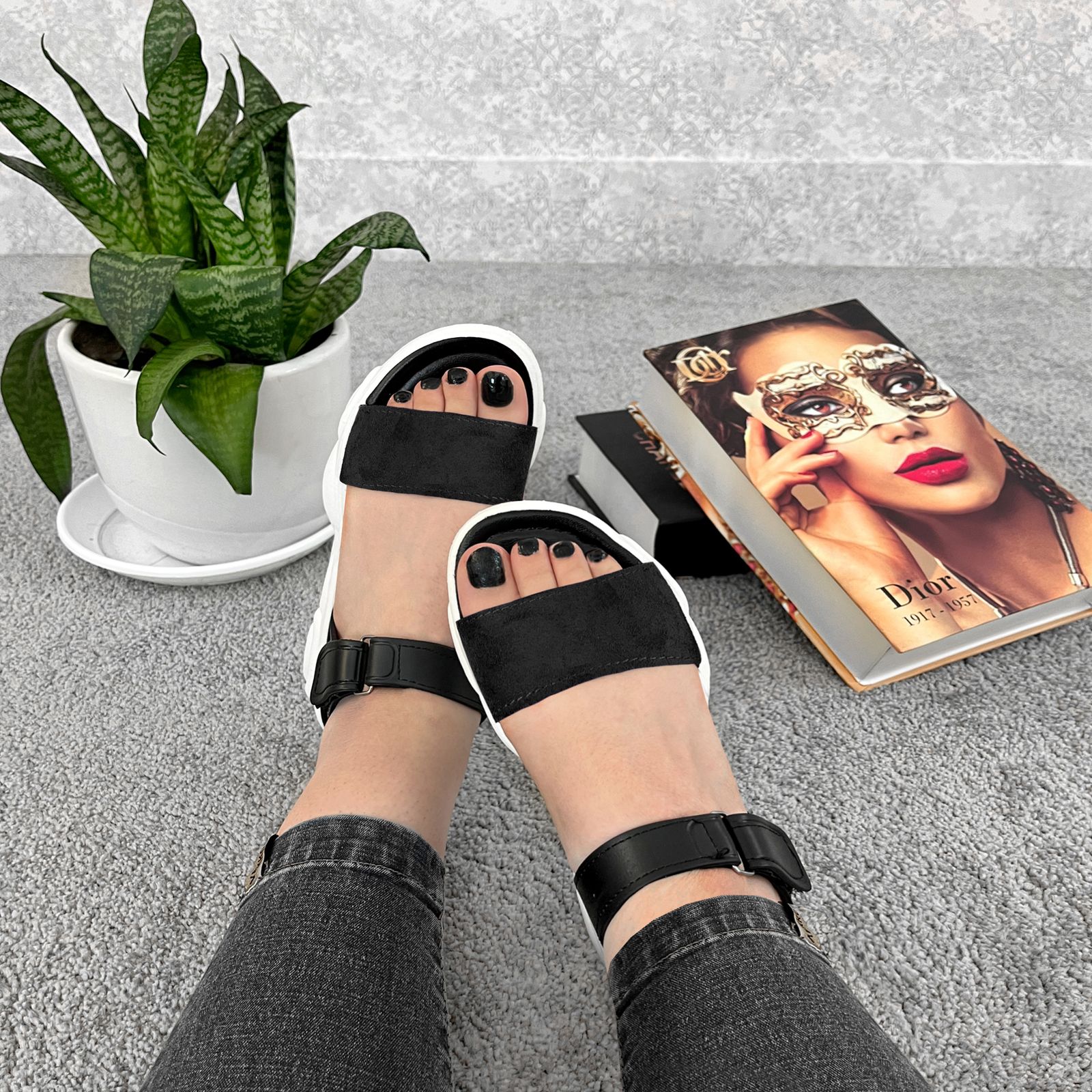 صندل زنانه پاپا مدل ملودی سوئیت کد 1436-BK -  - 7