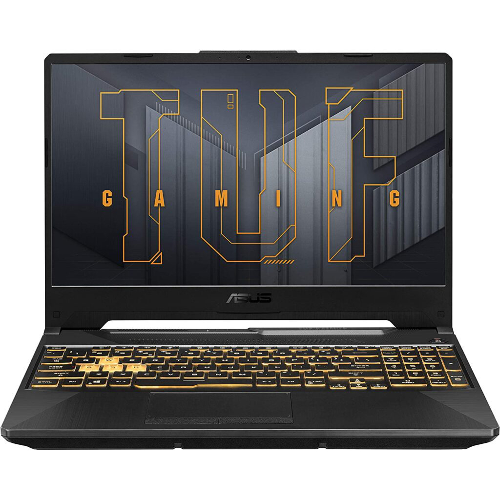 لپ تاپ 15.6 اینچی ایسوس مدل TUF Gaming F15 FX506HE-HN018-i7 11800H-8GB DDR4-1SSD-RTX3050Ti-FHD-W