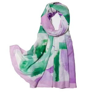 شال زنانه مدل  نخی طرح دایره ای کد sar-1700