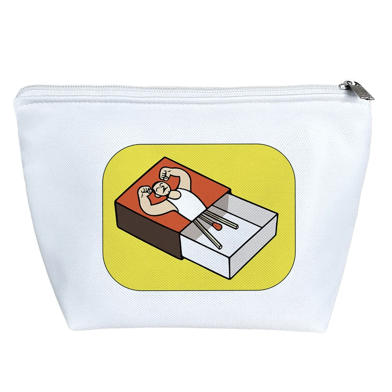 کیف لوازم آرایش دخترانه خندالو مدل قوطی کبریت کد 7833