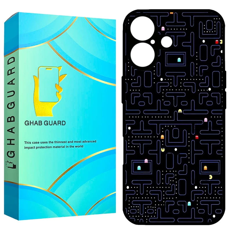 کاور قاب گارد طرح پکمن مدل GCHP16 مناسب برای گوشی موبایل اپل iPhone 16 