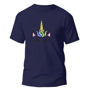 تی شرت آستین کوتاه دخترانه مدل Unicorn کد 089