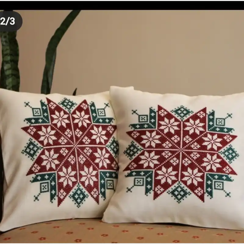 کوسن سوزن دوزی مدل ستاره کد ۰۲