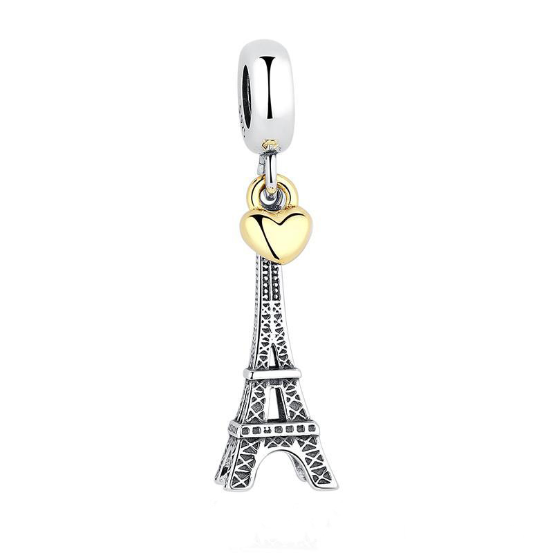 آویز گردنبند نقره زنانه پاندورا مدل Eiffel Tower