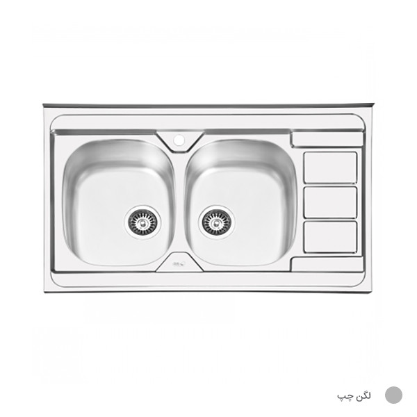 سینک ظرفشویی ایلیا استیل مدل 1051 روکار
