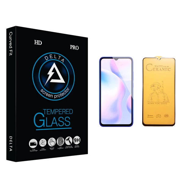 محافظ صفحه نمایش سرامیکی دلتا مدل HD مناسب برای گوشی موبایل شیائومی Redmi 9A