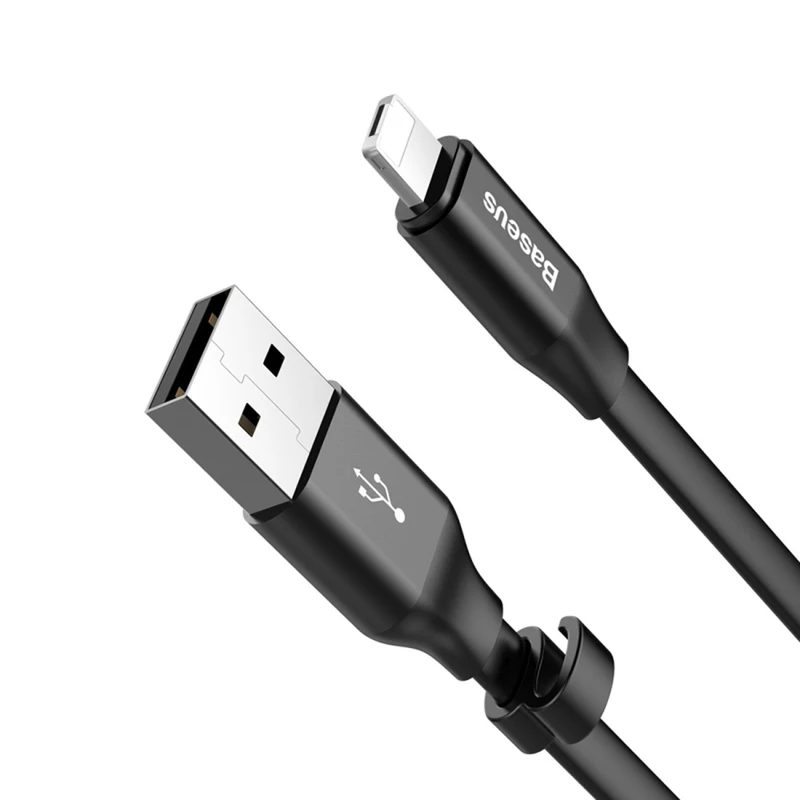 کابل تبدیل 2 کاره USB به لایتنینگ و MicroUSB باسئوس مدل Two In One به طول0.23 متر