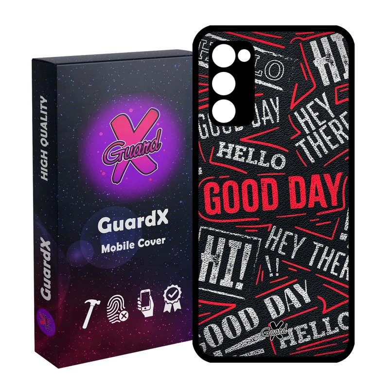 کاور گارد ایکس طرح Text مدل Glass10279 مناسب برای گوشی موبایل سامسونگ Galaxy S20 FE