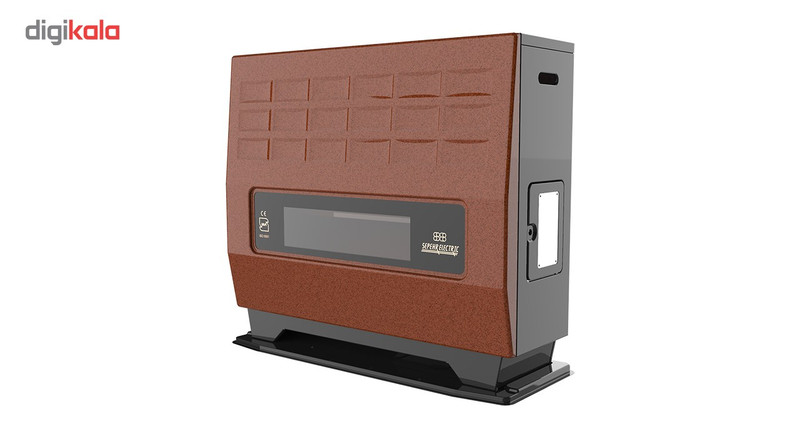 بخاری گاز سوز سپهرالکتریک مدل ونوس SE14000 با نمای جلو مسی