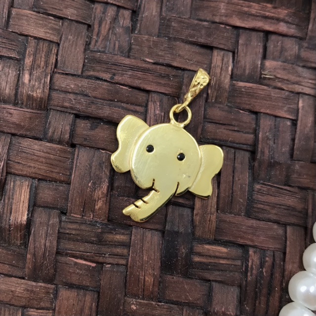 آويز گردنبند نقره مدل فيل كد A1004