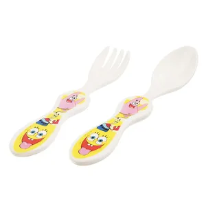 قاشق و چنگال کودک بلو بیبی مدل Sponge Bob B-002