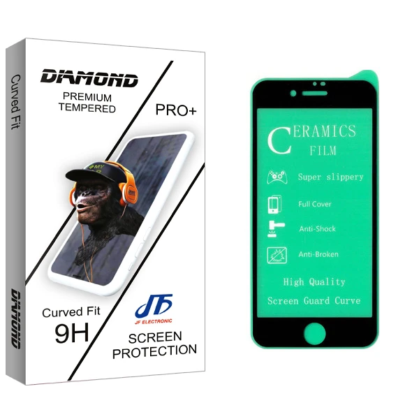محافظ صفحه نمایش سرامیکی جی اف مدل Diamond glass مناسب برای گوشی موبایل اپل iPhone 8 Plus